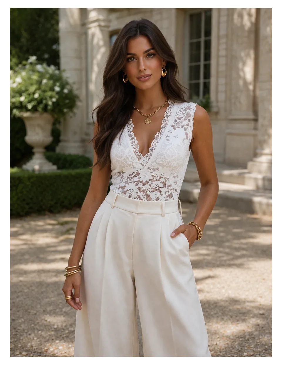 Elastyczny top koronka â€˘ 76229